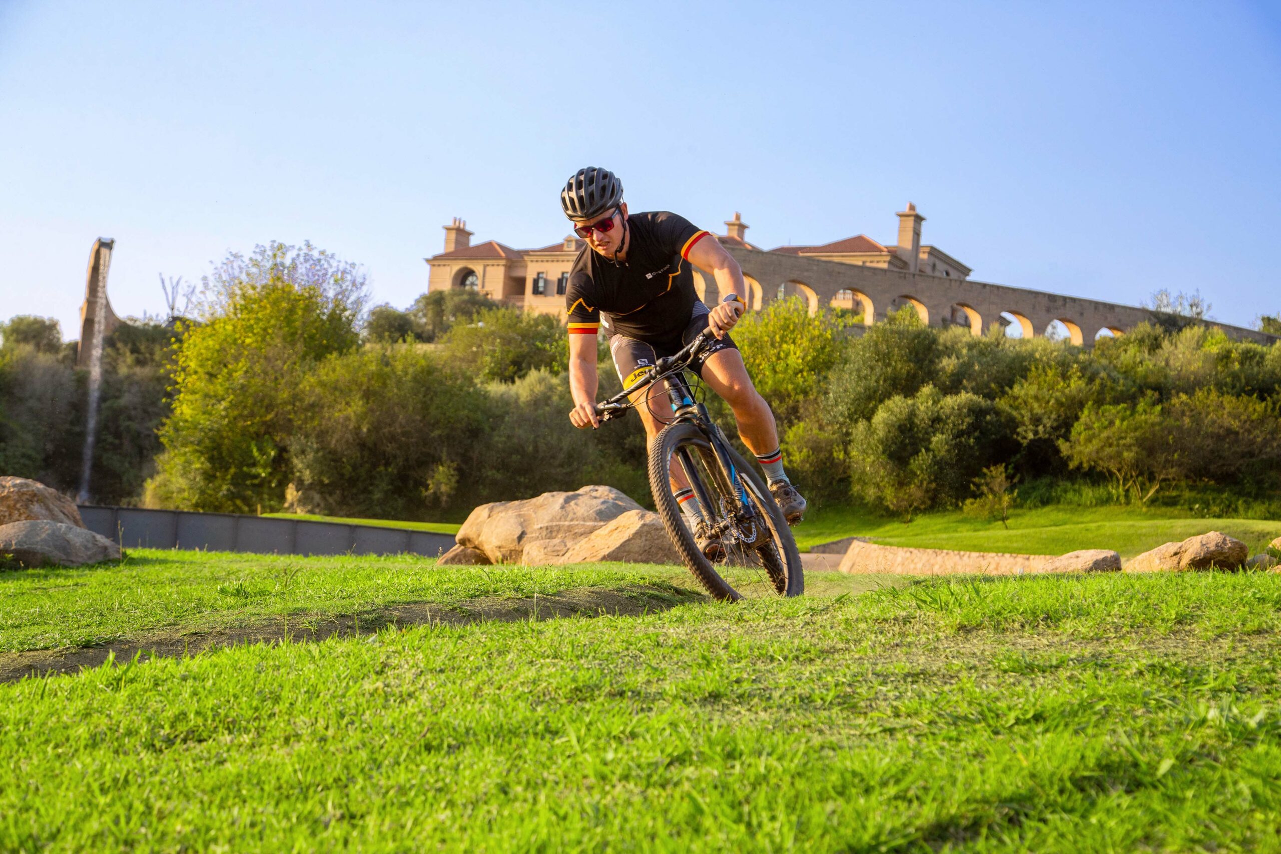 Steyn City Hotel by Saxon mountain biking